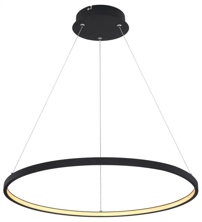 Lustra LED suspendata design modern circular RALPH 29W negru