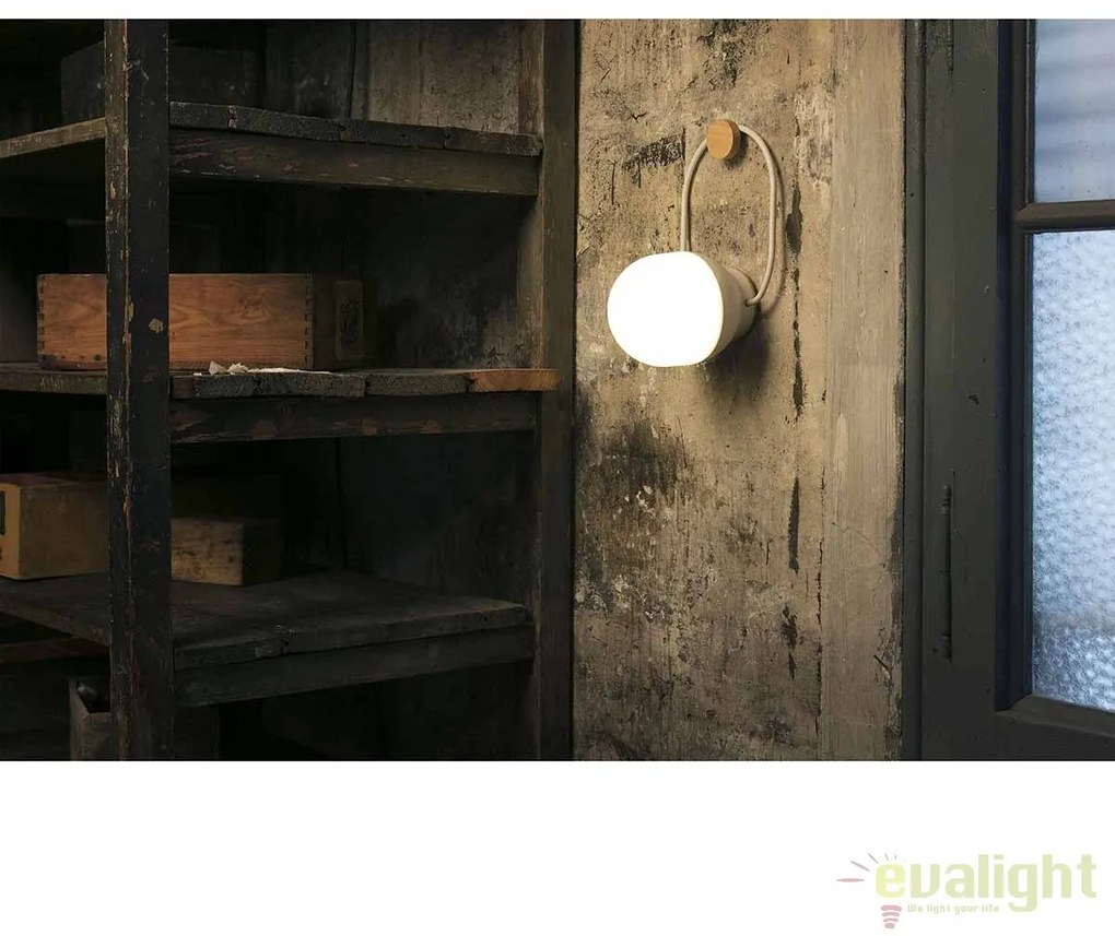 Lampa LED portabila design funny TAKE AWAY White 01015