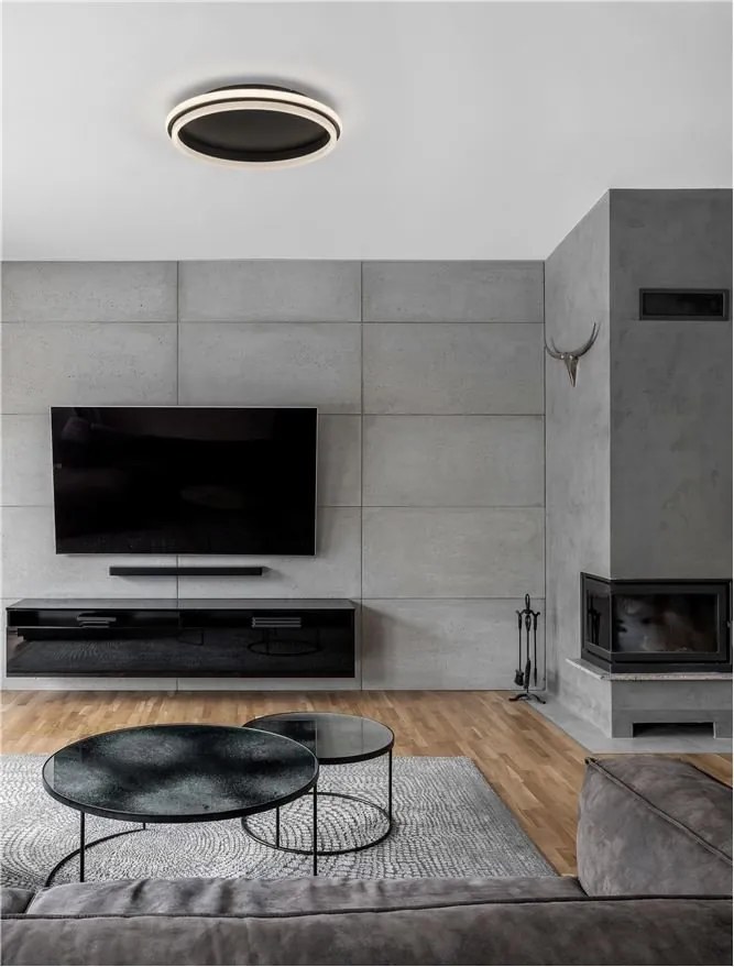 Lustra/Plafoniera LED design modern WILLOW Black 45cm