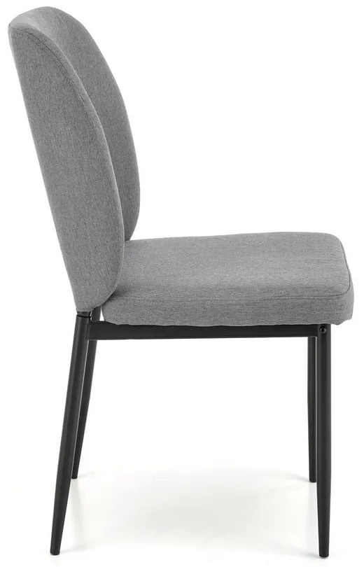 Set de sufragerie Jasper 4+1, gri/negru