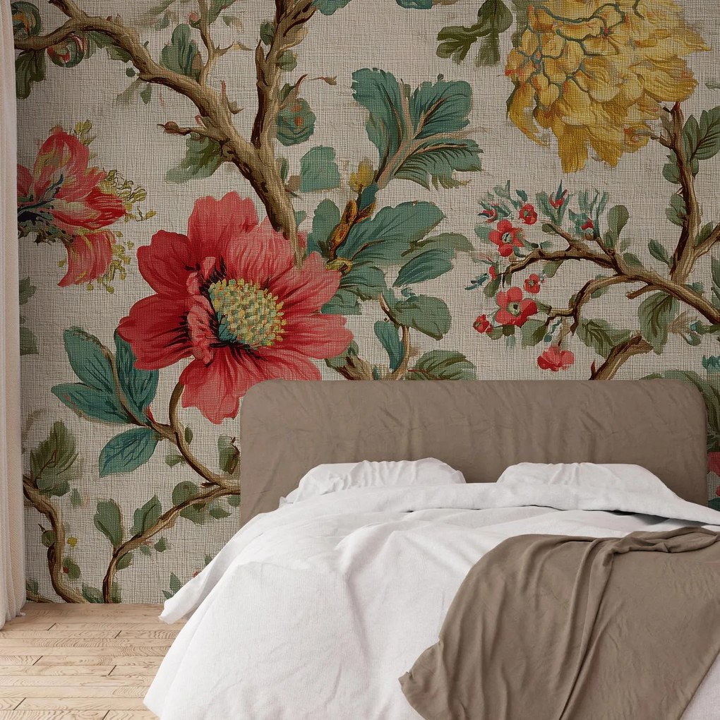 Fototapet - Flori vintage (147x102 cm)