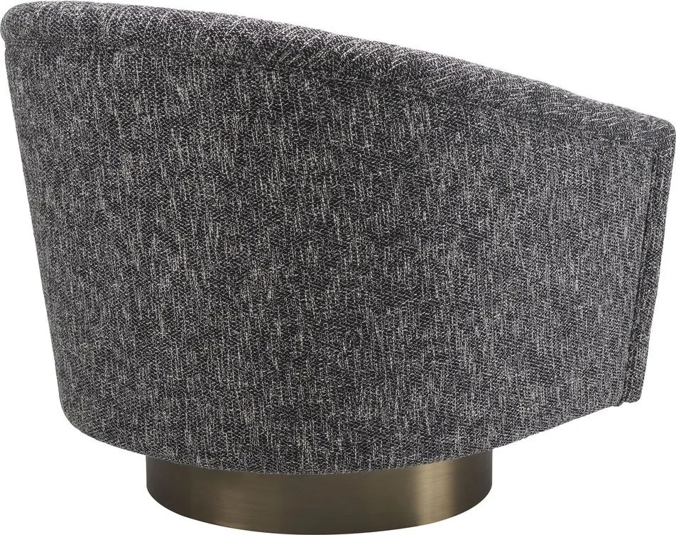 Fotoliu rotativ design lux Catene, negru cambon 115427 HZ