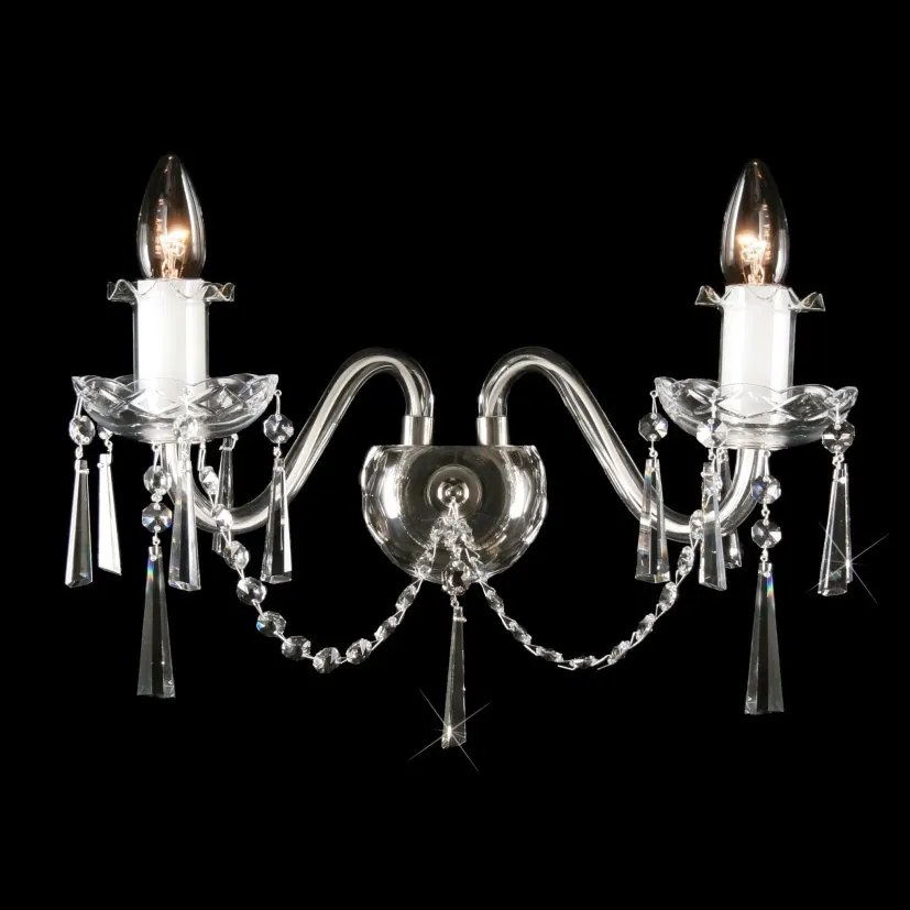 Aplica cristal Bohemia N21 125/02/3-K; Ni, lip.