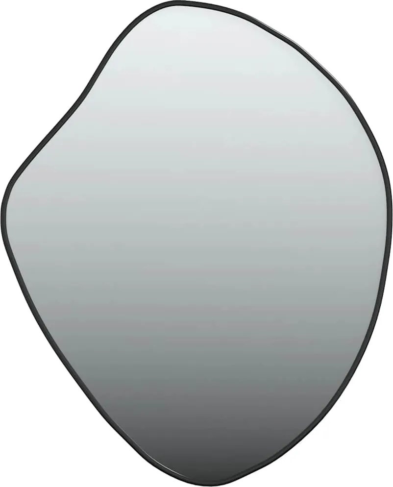 vidaXL Oglindă de perete, negru, 50x40 cm