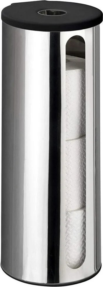 Recipient pentru role de hârtie igienică de rezervă, tavă de oțel montată pe perete DETROIT - WENKO