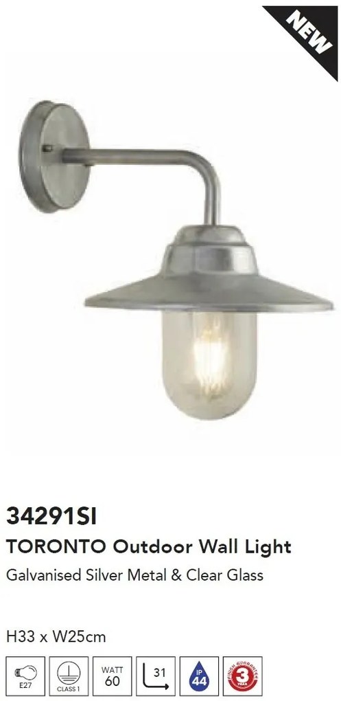 Aplica de perete iluminat exterior traditional IP44 Toronto