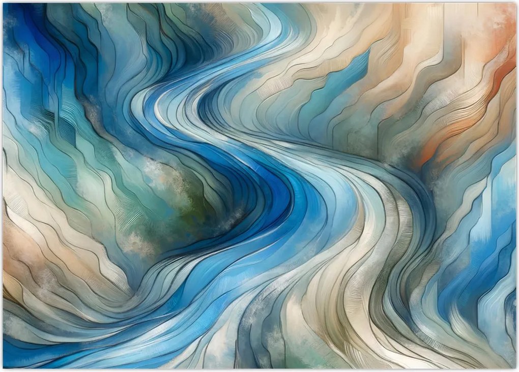 Tablou - Curent abstract (70x50 cm)