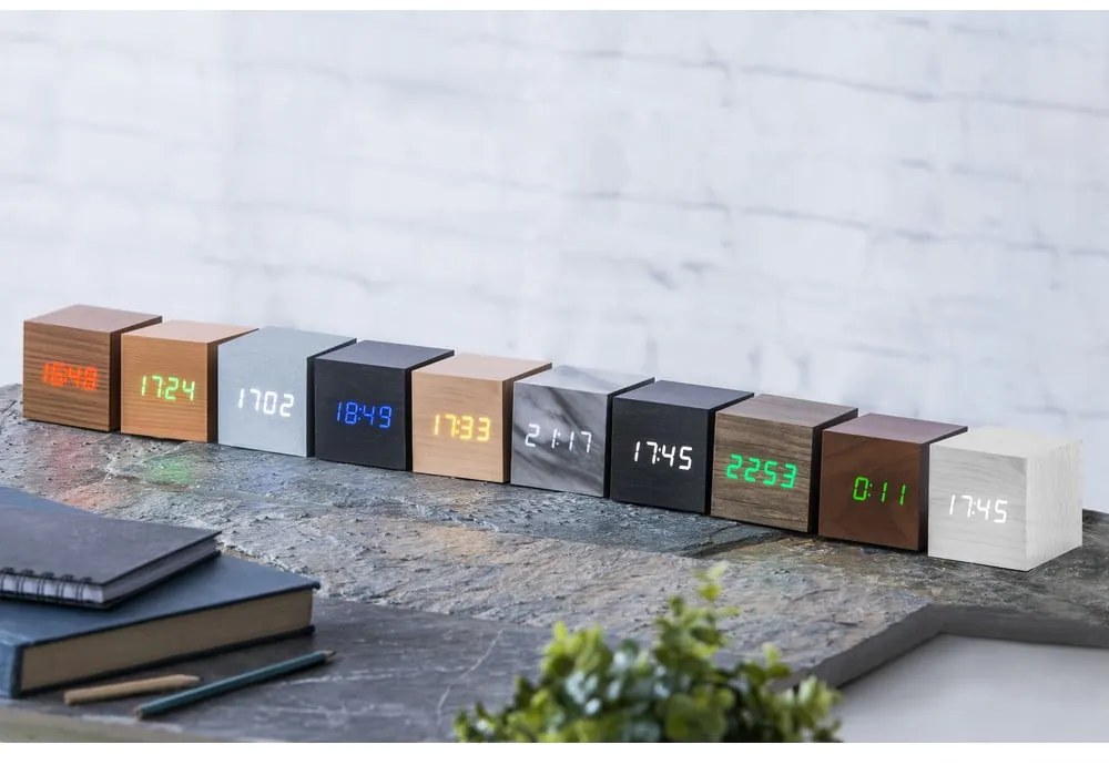 Ceas deșteptător digital Cube Click – Gingko