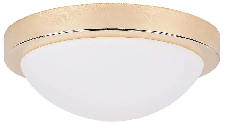 Plafonieră aurie cu abajur din sticlă ø 28 cm Roda – Candellux Lighting