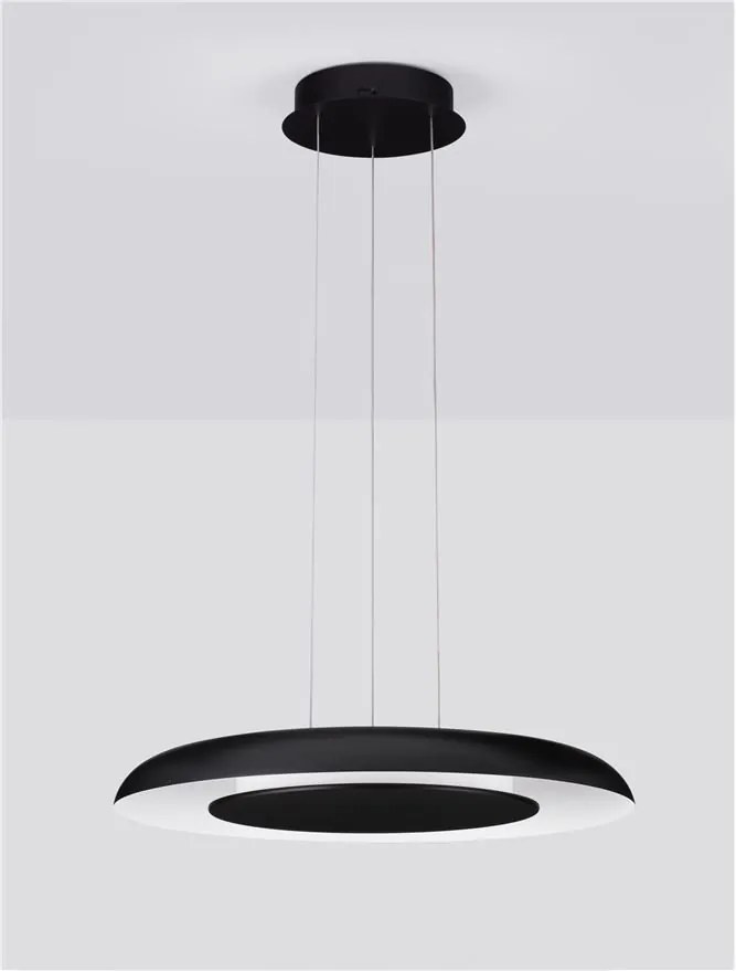 Lustra LED suspendata design modern EPOSI negru D-60cm