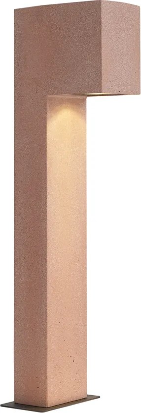 Lampa modernă de exterior tip stâlp teracotă 65 cm IP44 - Pompei