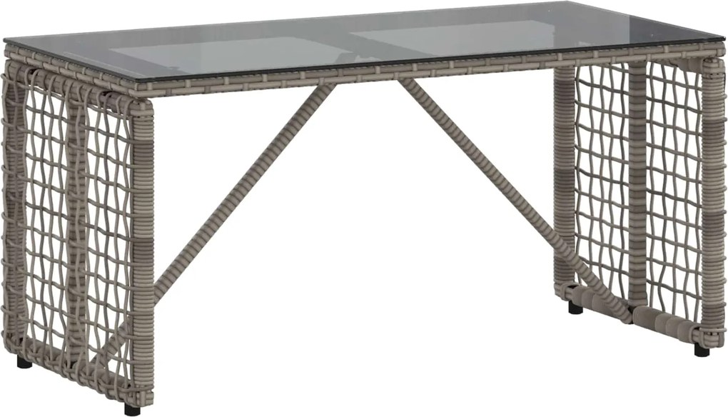 vidaXL Masă de exterior Gri și negru 80 x 40 x 40 cm