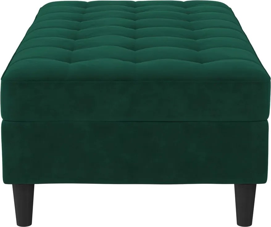 Taburet verde cu tapițerie din catifea Presley – Støraa