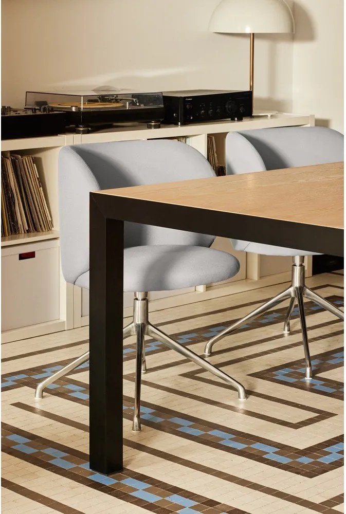 Masă de dining cu blat din lemn de stejar 75x180 cm Alma – Teulat