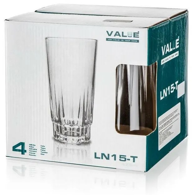 Set 4 pahare Banquet Value, 440 ml