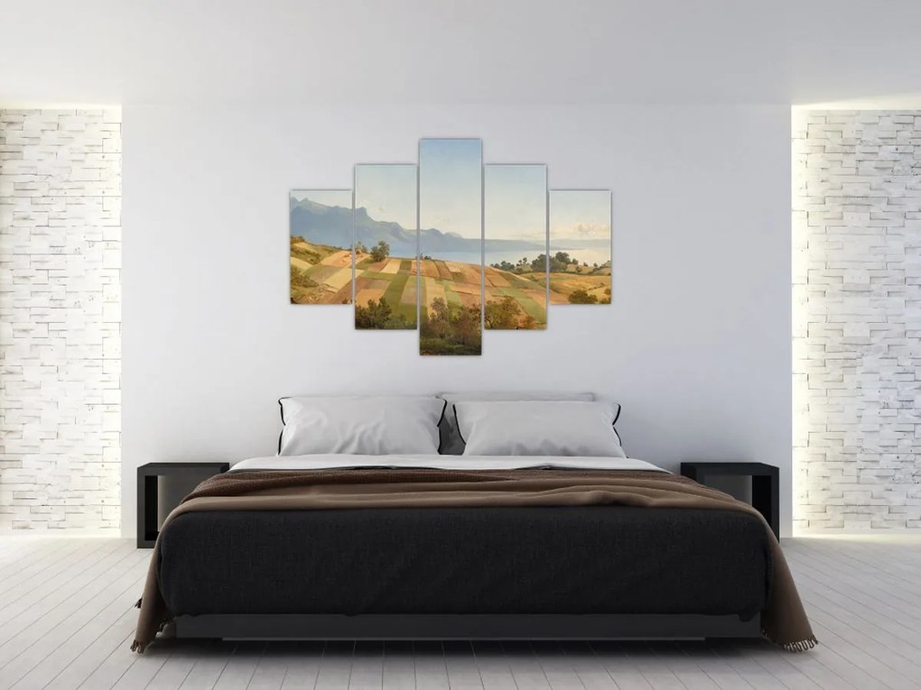 Tablou - Alexandre Calame, Swiss Landscape, reproducere (150x105 cm)