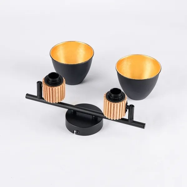 Brilagi - Spot ODENSE 2xE14/10W/230V lemn/negru