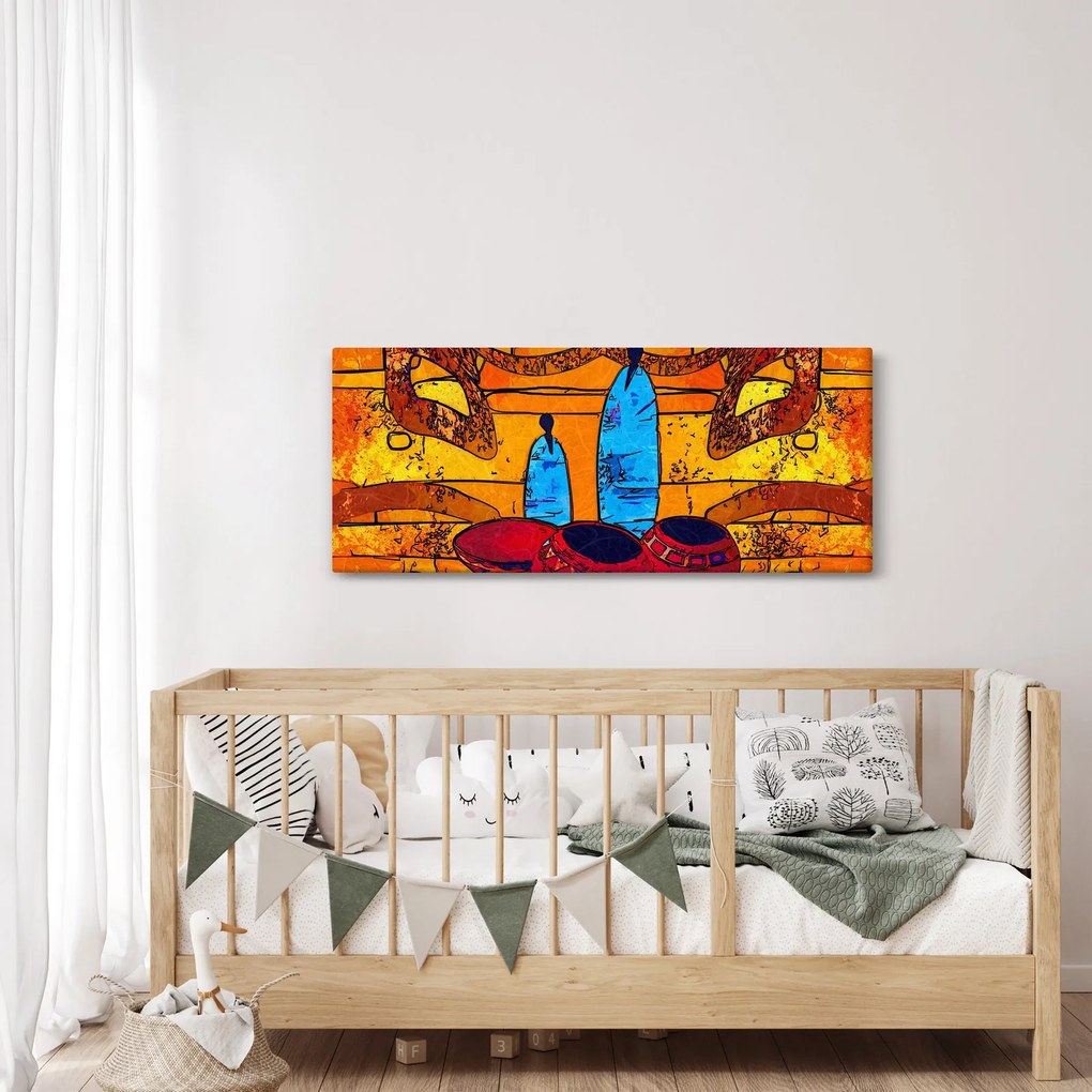 Tablou - Pictură străveche (120x50 cm)