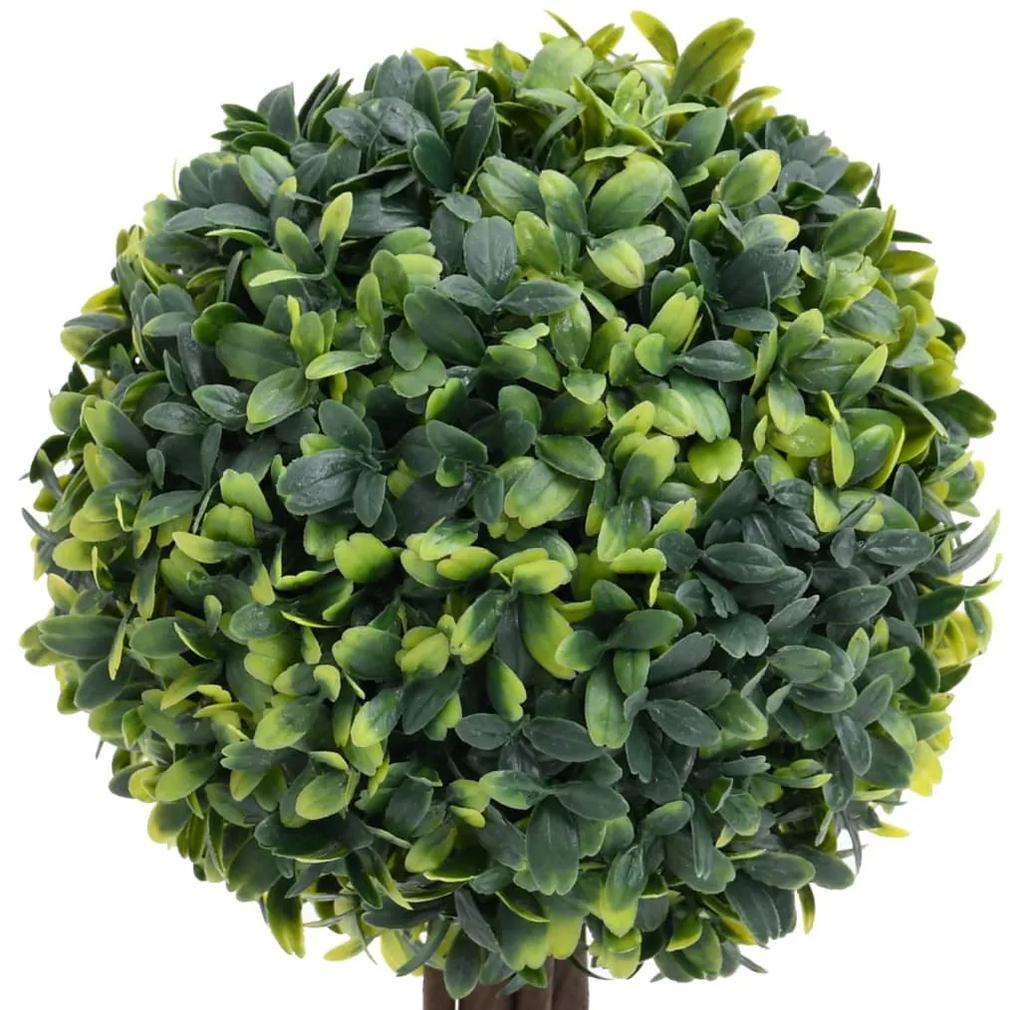 Plante artificiale cimisir cu ghiveci, 2 buc. verde 33 cm minge 2, 10 x 33 cm