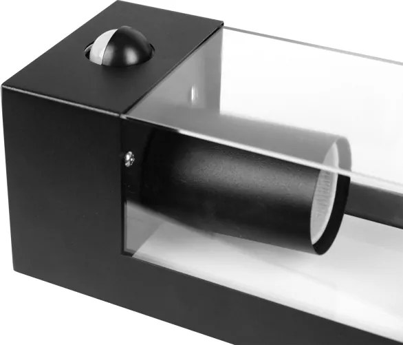 Aplică de perete pentru exterior cu senzor 1xE27/15W/230V IP44 neagră