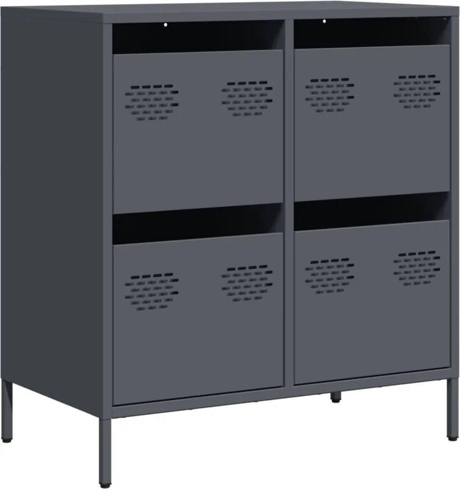 vidaXL Dulap, antracit, 68x39x73,5 cm, oțel laminat la rece