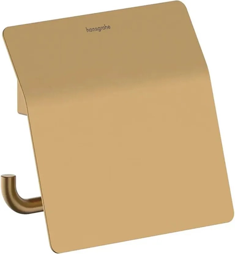 Suport hartie igienica cu protectie Hansgrohe AddStoris S bronz periat