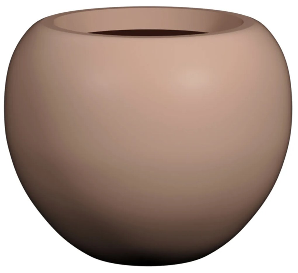 Ghiveci pentru flori Stream, roz pudrat, dimensiuni multiple - Ghivece ceramice mărimea: XS - ⌀ 44,8, h. 36,8 cm