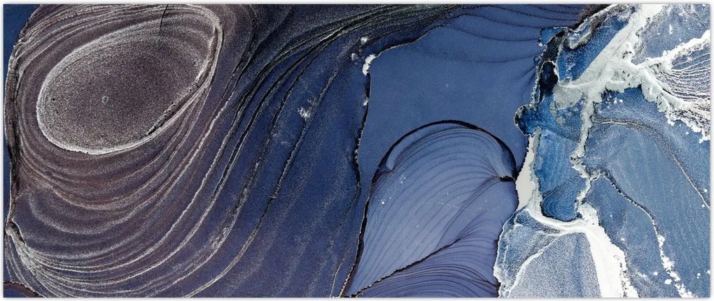 Tablou - Cerneală marmorată (120x50 cm)