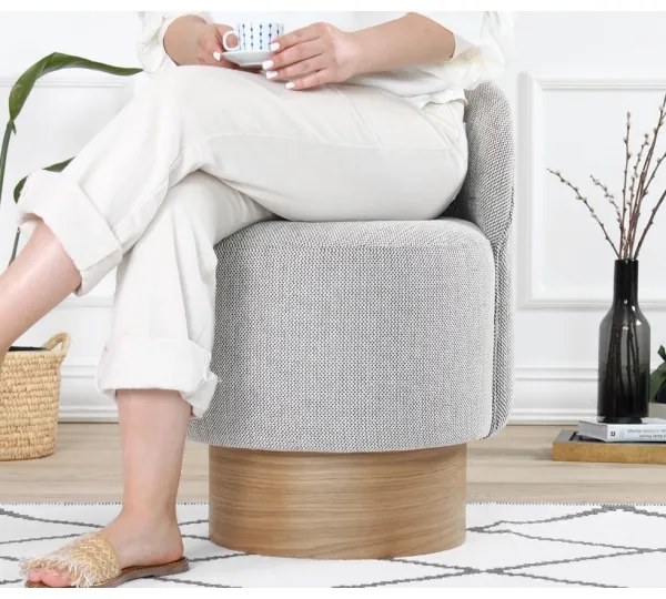 Fotoliu pentru copii RIKI, 40 x 47 cm, gri