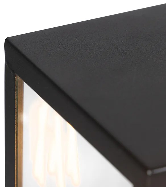 Lampă de exterior modernă neagră cu sticlă 100,5 cm - Rotterdam