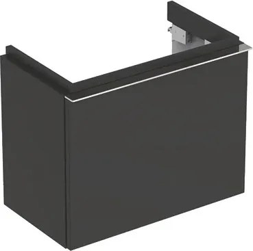 Dulap baza Geberit iCon 52cm cu un sertar, negru lava mat