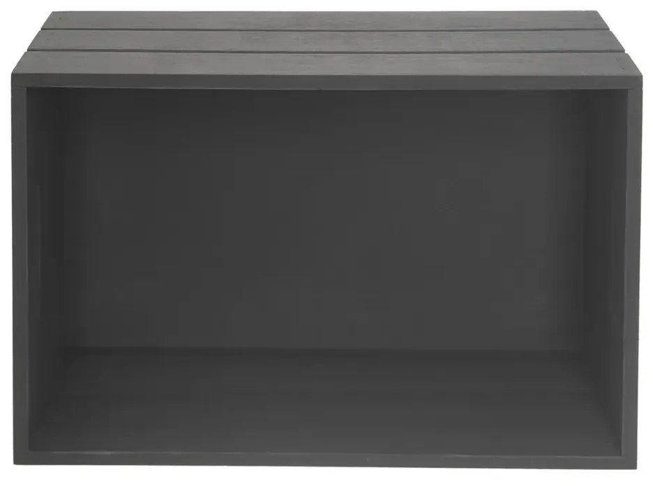 Cutie din lemn Orion, antracit, 26 x 16 x 11cm, S