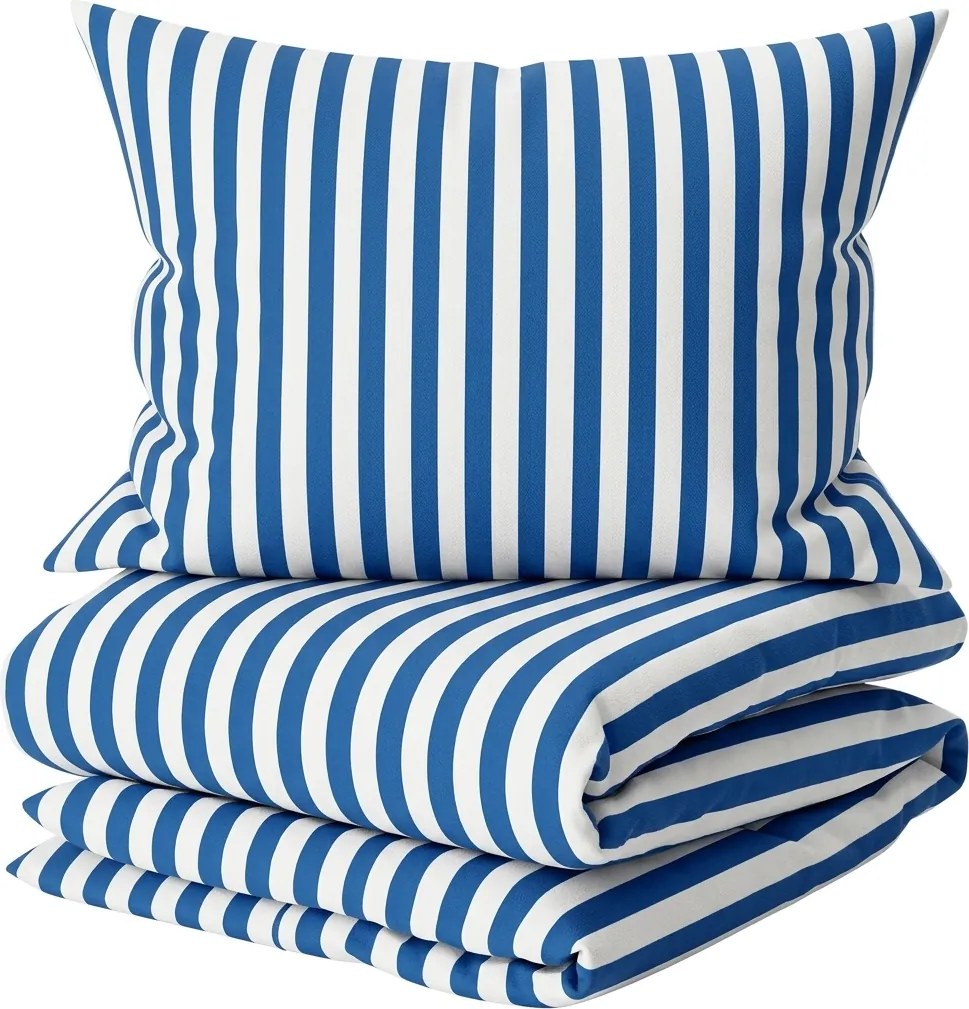 Lenjerie de pat din bumbac ANNEFLEUR KOBALT albastru Dimensiune lenjerie de pat: 2 ks 60 x 70 cm | 240 x 200 cm