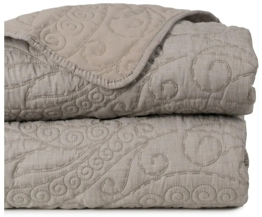 Cuvertură taupe matlasată 180x260 cm – Ixia