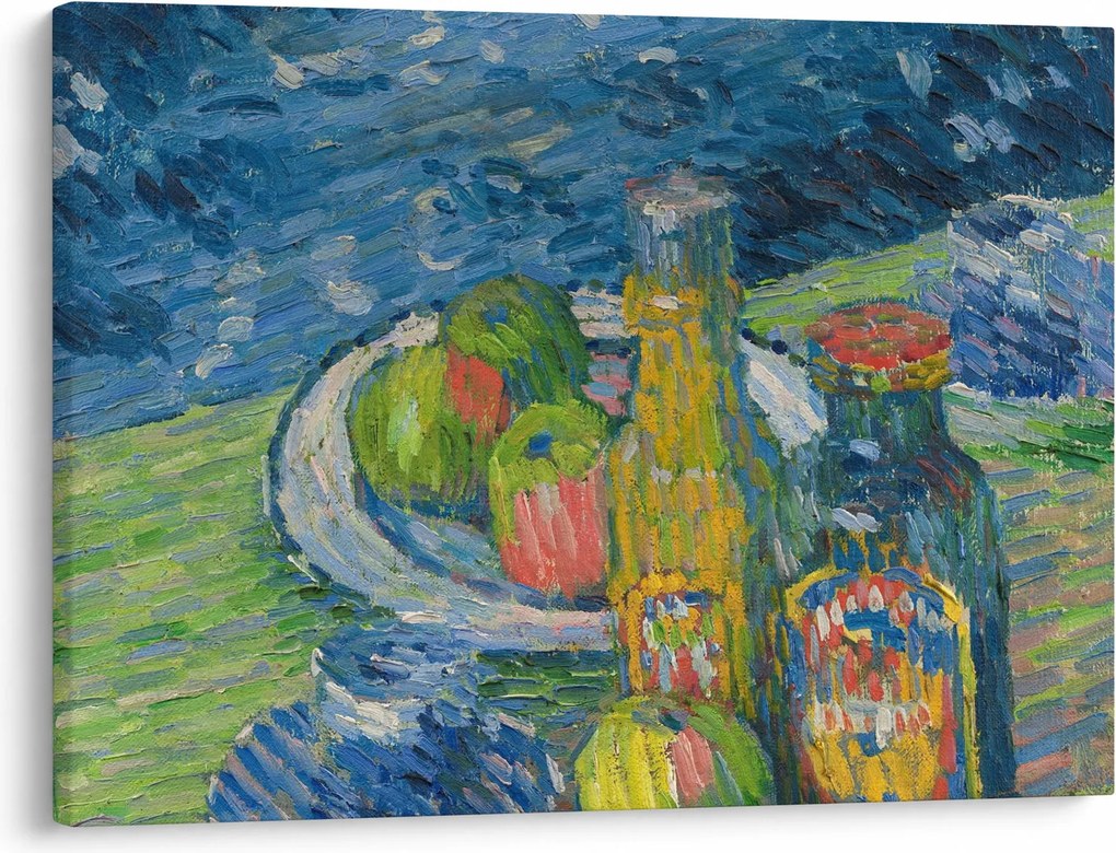 Tablou - Alexej von Jawlensky, Still Life with Bottles and Fruit, reproducere (70x50 cm)