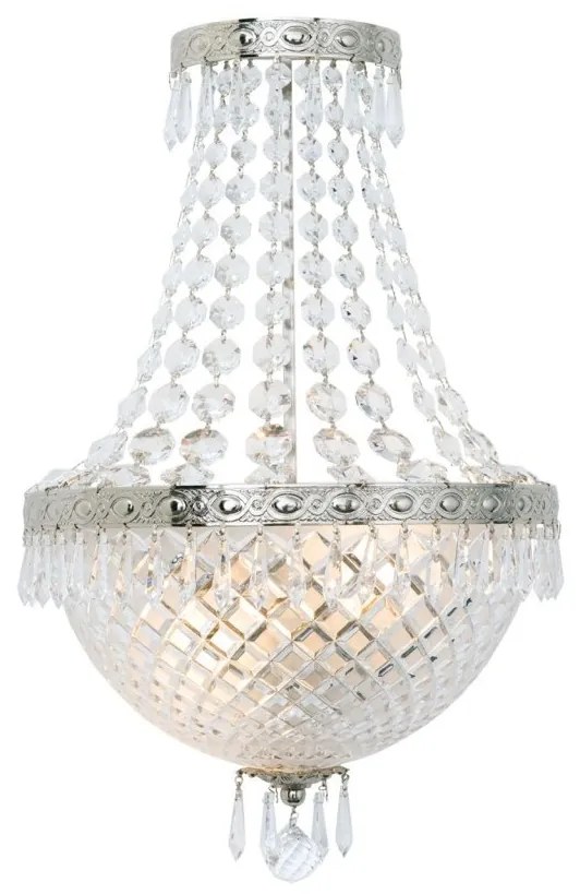 Aplica de perete cristal SCHOLER, EMPIRE CRYSTAL antique silver
