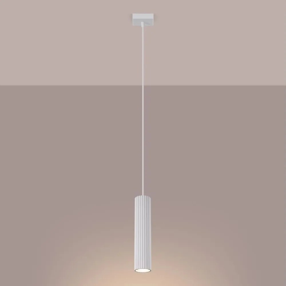 Brilagi - Lustră LED suspendată pe cablu CRESTO 1xGU10/10W/230V albă