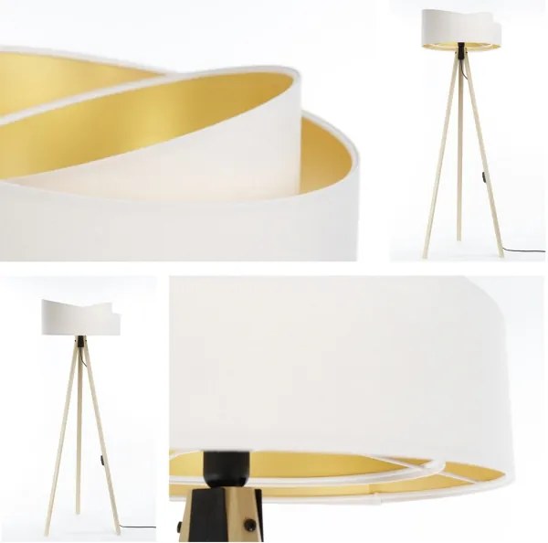 Lampadar GALAXY 1xE27/60W/230V alb/bej