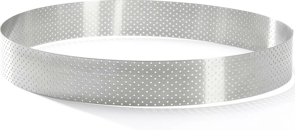 Inel de tort perforat cadru rotund De Buyer 3098.09, 24,5 cm, oțel inoxidabil, 24,5 cm