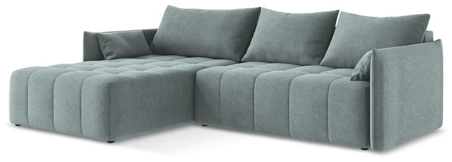 Colțar albastru extensibil/cu spațiu de depozitare (cu colț pe partea stângă/cu șezlong) Moku – Makamii