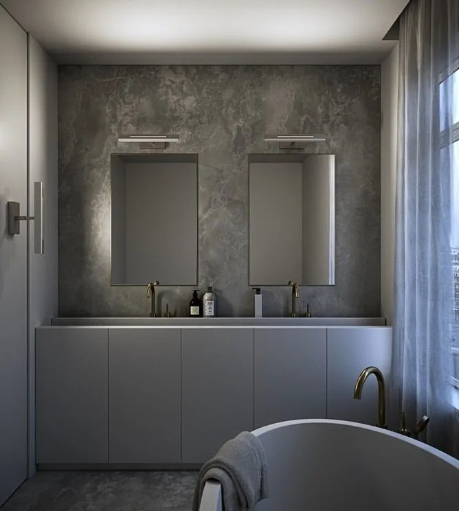 Aplica LED pentru baie LED 2-step MOODMAKER Otis 40 Chrome