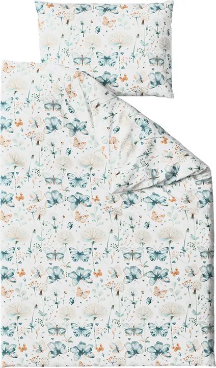 Lenjerie de pat din bumbac creponat pentru patut Renforcé ELIVINE albă Dimensiune lenjerie de pat: 45 x 65 cm | 90 x 140 cm