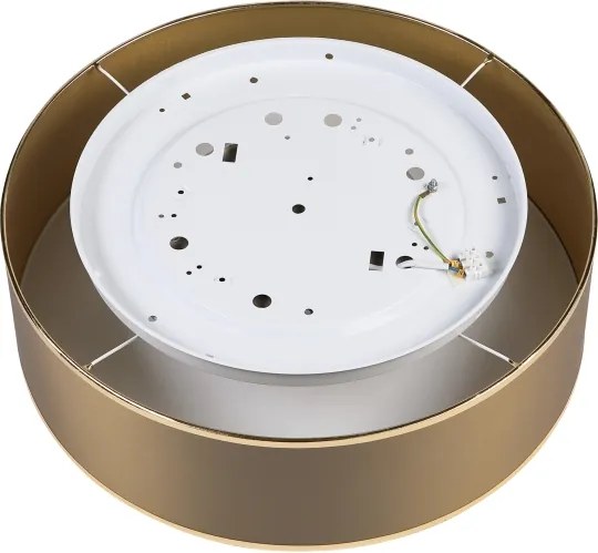 Plafonieră LED SIRJA, 36W/230V, Ø 45 cm, maro/auriu