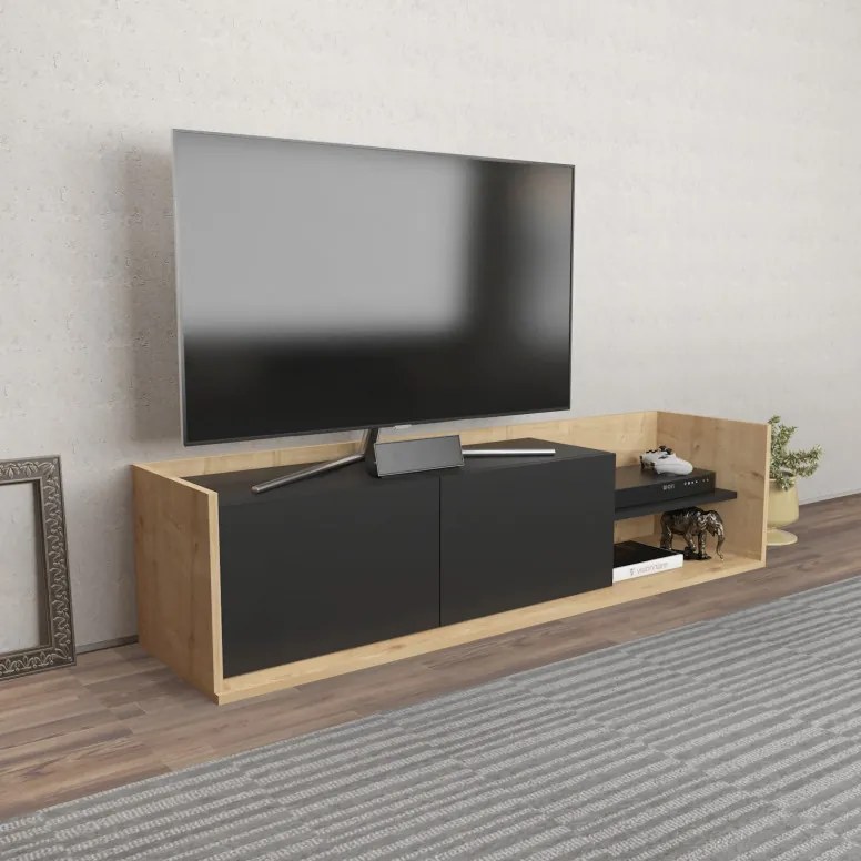 Comoda TV Krog - Oak, Antracit