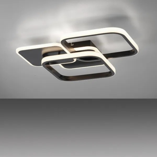 Plafonieră LED SEVENT LED/36W/230V negru Leuchten Direkt 14117-78