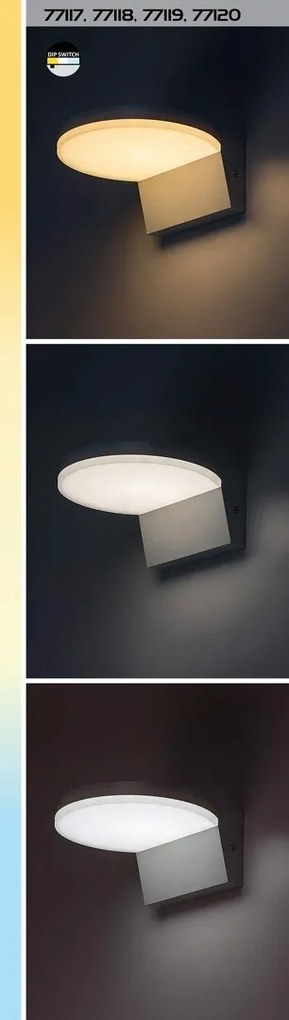 Aplica exterior LED, Senzor de miscare, Protectie IP54, Batida, alb