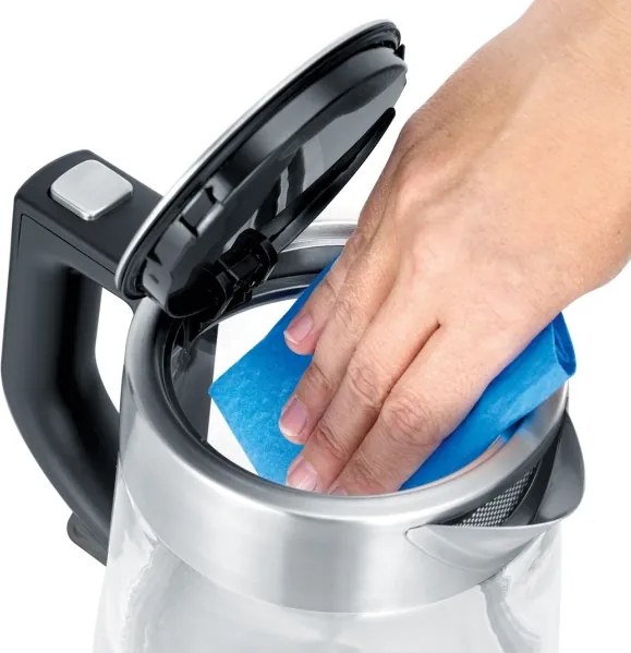 Severin WK 3468 - Fierbător electric 1 l, 2200 W / 230 V, oțel inoxidabil/sticlă