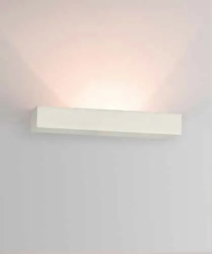 Aplica de perete cu lumina ambientala design modern Gypus alb 20cm