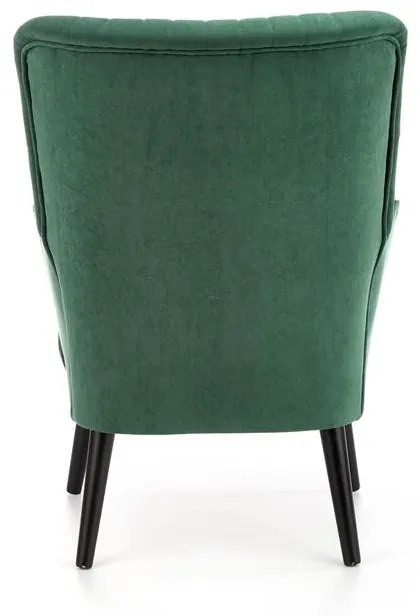 Fotoliu tapitat Delgado Velvet verde – H100 cm