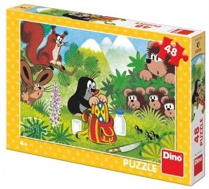 Puzzle Mole și gustare 48 piese 26x18cm în cutie 27x19x4cm